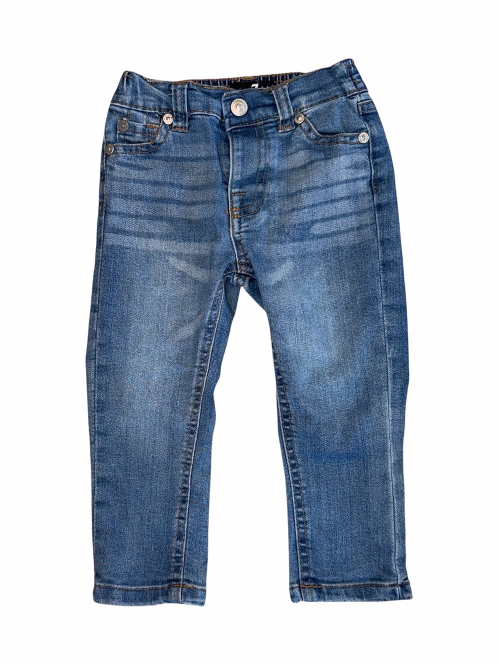 7 For All Mankind Baby Boy 18M Pull On Elastic Waist Premium Denim Jeans  GUC